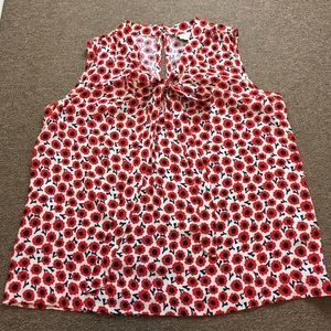Kate Spade Red Poppy Top